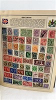 Vintage Collectible Stamp Album full of stamps