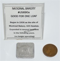 Good For One Loaf Token National Bakery Montreal