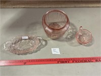 Pink Depression Glassware