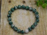 GENUINE STONE BEADED BRACELET ROCK STONE LAPIDARY