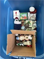 Assorted Bin of Christmas Items