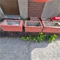 3 TROUGH PLANTERS