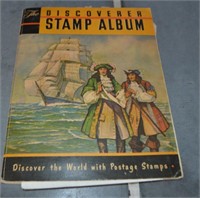 Vtg Stamp Book (Lots Of Stamps Incl.)