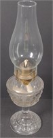 Antique 16" Glass Oil Lamp