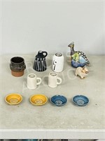 flat- mini pottery & ceramics  11pc