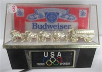 Budweiser Light-Up Olympic Sponsor Sign. Note:
