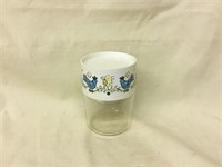 Pyrex FESTIVAL BLUEBIRD FRIENDSHIP Glass Canister