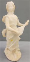 Alabaster Stone Classical Woman Musician repaired