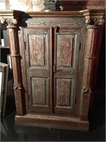 Wood Storage Cabinet. Shelf.  53x43x20.