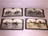 ANTIQUE COWBOY STEREOSCOPE VIEWER CARDS