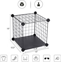 SONGMICS Metal Wire Cube Storage,12-Cube Shelves