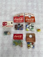 AWESOME Vtg Coca-Cola Marbles Lot