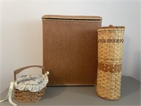 Wicker Bathroom Items