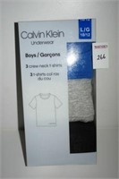 3PACK CALVIN KLEIN BOYS CREW NECK T-SHIRT SIZE LAR