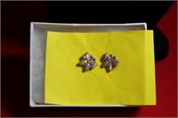 Black Hills Gold Butterfly Leaf Earrings