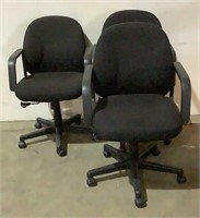 (3) Rolling Office Chairs