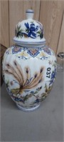 LARGE 13" GINGER JAR, MADE IN ITALY