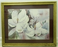 Vintage Magnolias Blooms Fine Art Print