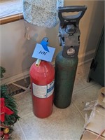 Fire Extinguisher and Oxygen Bottle