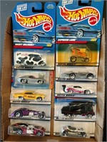 Flat of Hot Wheels