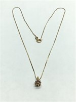 14K necklace with pendant