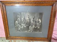 2 Early 1900 Baseball Framed Pictures