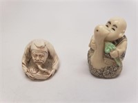 Two Hand Carved Figurines