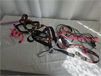 LOT OF SMALL DOG LEADS/HARNESSES