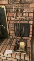 Heavy duty fireplace set