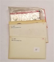 1976, ’79, ’90 Mint Sets; (3) 1988 Mint Sets (No