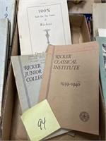 1938-1939 RICKER CLASSICAL INSTITUTE BOOKS