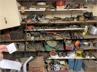 Huge Selection of Misc., Wood, & Contents on Shelf
