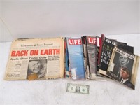 Lot of Vintage Historical Newspapers &