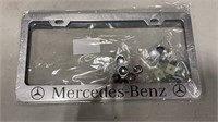 Mercedes Benz License Plate Frame (Silver)