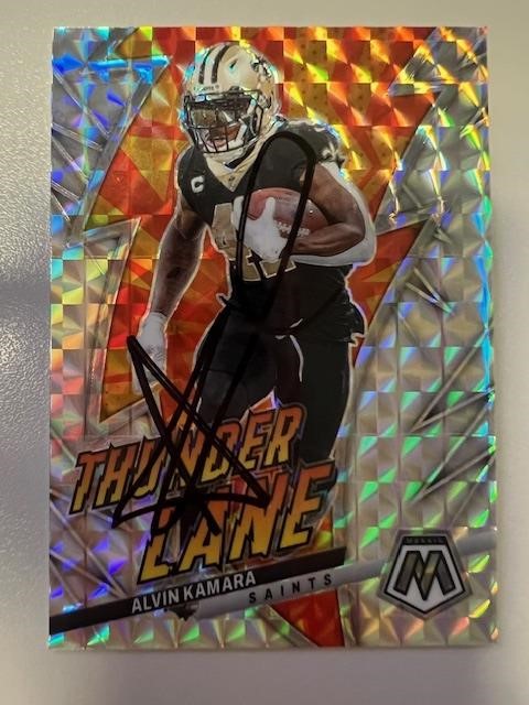 Saints Alvin Kamara Signed Card with COA