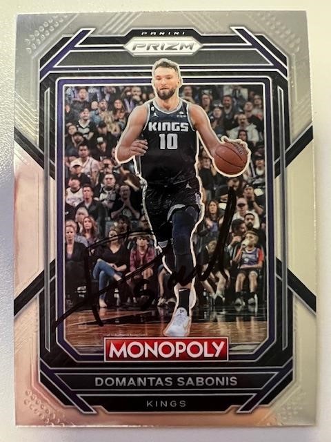 Kings Domantas Sabonis Signed Card with COA