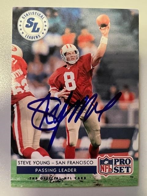 49ers Steve Young Signed Card with COA