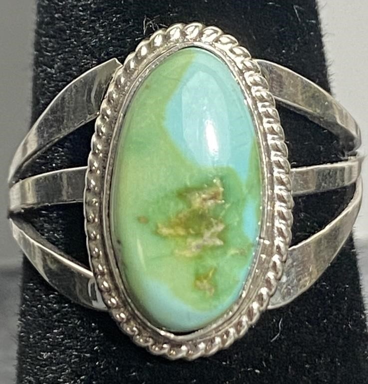 Sonoran Gold Turquoise Sterling Harris Largo Ring