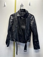 Elodie small leather coat