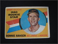 1960 TOPPS #127 RONNIE HANSEN STAR ROOKIE