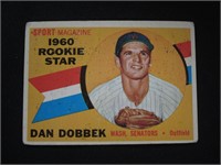 1960 TOPPS #123 DAN DOBBEK STAR ROOKIE