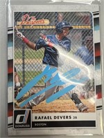 Rafael Devers Signed Card with COA