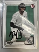 Sox Luis Robert Signed Card with COA