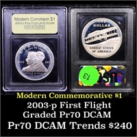 Proof 2003-P First Flight Modern Commem Dollar $1