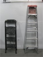 6' Davidson Ladder & 4' Gorilla Ladder Step Stool