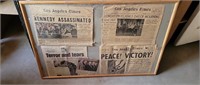 Framed Newspapers