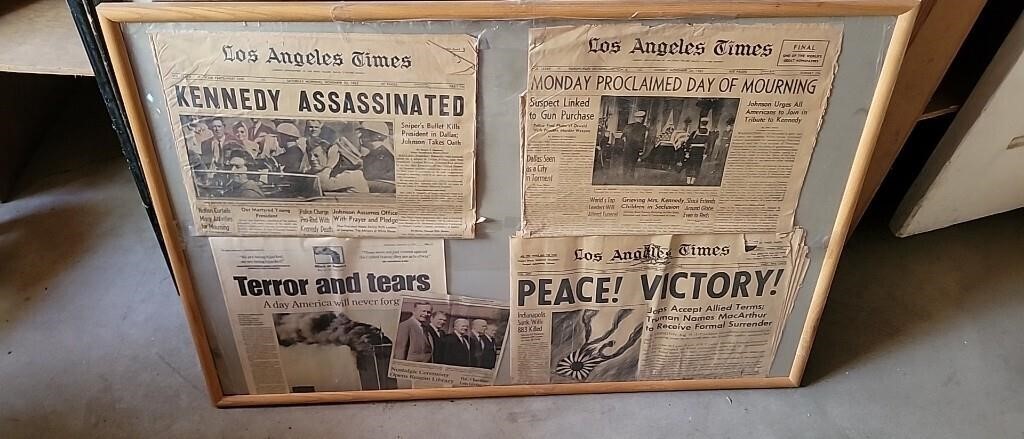 Framed Newspapers
