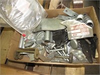 Box of Parts Misc Door Hinges, Rollers, Latches,