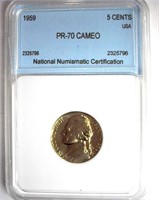 1959 Nickel NNC PR70 CAM