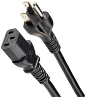 Basics Computer Monitor TV Replacement Power Cord